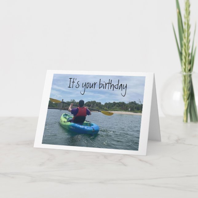 HERAUSFAHREN UND IHREN ***GEBURTSTAG*** KARTE (Vorderseite)