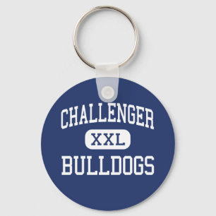 Herausforderer-Bulldoggen mittleres Glendale Schlüsselanhänger