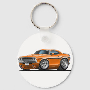 Herausforderer-Orangen-Auto 1970-72 Schlüsselanhänger