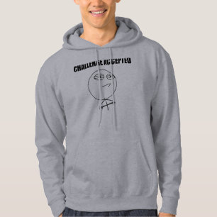Herausforderung geltendes Raserei-Gesichts-Comic Hoodie