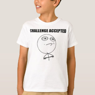 Herausforderung geltendes Raserei-Gesichts-Comic T-Shirt