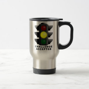Herausforderung nahm die lustige Ampel-Reise-Tasse Reisebecher