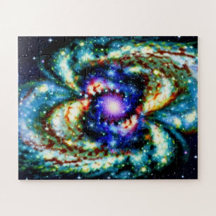 Herausforderung Universum blau und lila kosmischer