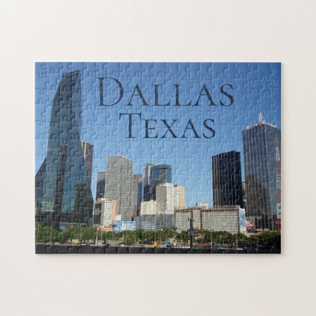 Herausforderung von Dallas Texas Skyline (Horizontal)