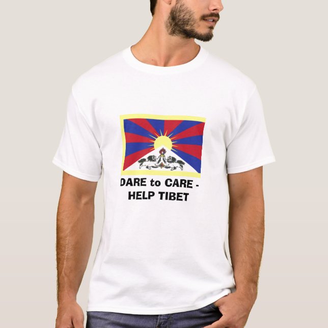 HERAUSFORDERUNG zu CARE2 - HILFE TIBET T-Shirt (Vorderseite)
