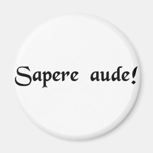 Herausforderung, zum klug zu sein! magnet
