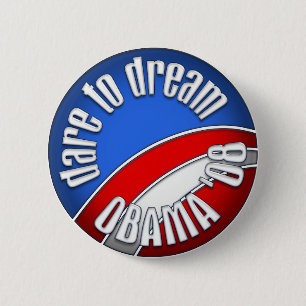 Herausforderung, zum von Obama '08 zu träumen Button