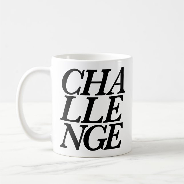 Herausforderungs-Tasse Kaffeetasse (Links)