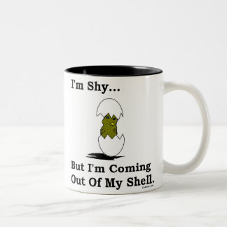 Herauskommen aus meine Muschel Zweifarbige Tasse