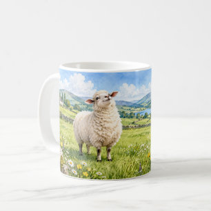 Herausragend auf meinem Feld Lustiger Schafbecher Kaffeetasse
