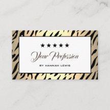 Herausragende Gold Tiger Minimalistisch Beruflich
