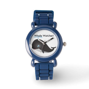 "Herausspritzender Wal-Beobachter-" Kinderuhr Armbanduhr