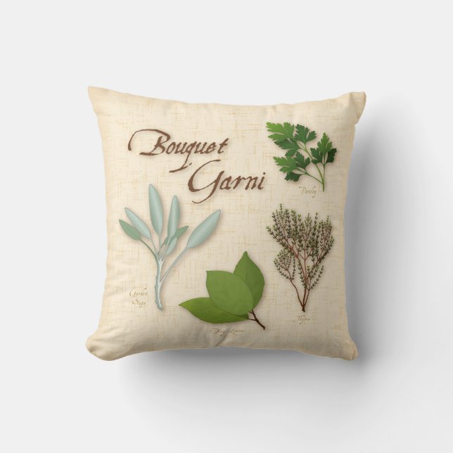 Herb Bouquet Coussin (Recto)
