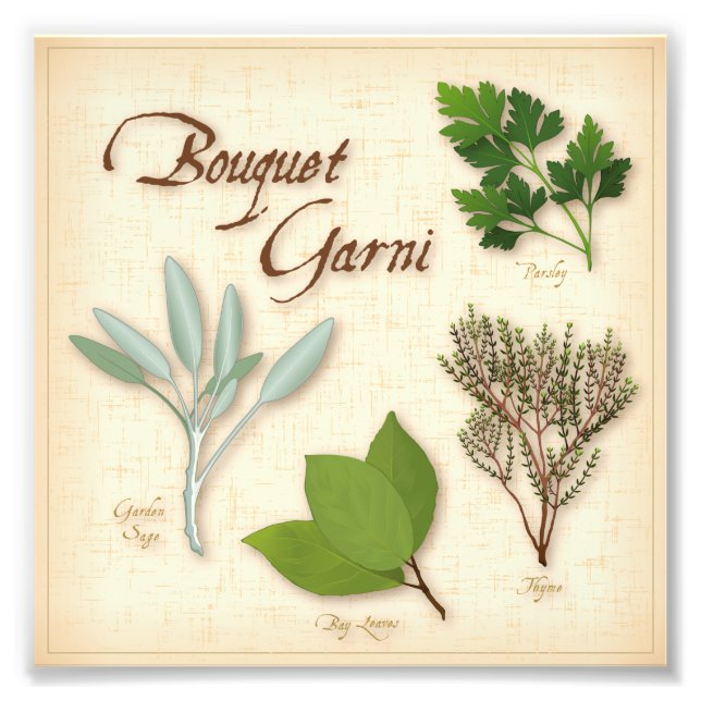Herb Bouquet Photo Imprimer (Devant)