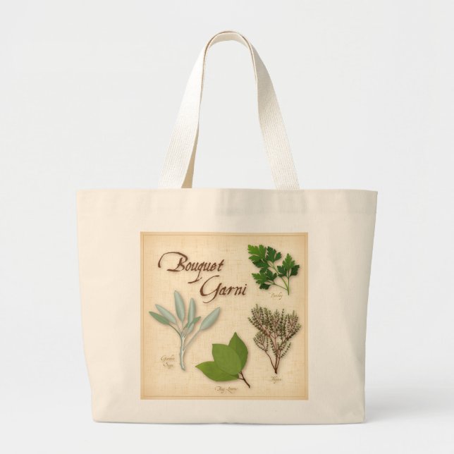 Herb Bouquet Tote Bag Jumbo Stoffbeutel (Vorne)