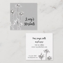 Herb Business Chamomile Tee Seife Salate Quadratische Visitenkarte