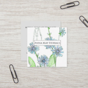 Herb Farm Chicory Plante médicinal Carte de visite