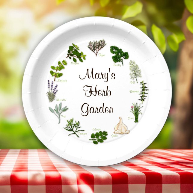 Herb Garden Party Pappteller (Herb Garden Party Paper Plates
Celebrate your herb garden with fragrant, flavorful herbs and spices.)