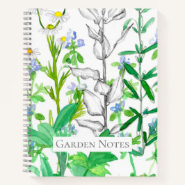 Herb Garden Record Botanisches Sketchbook Notizbuch