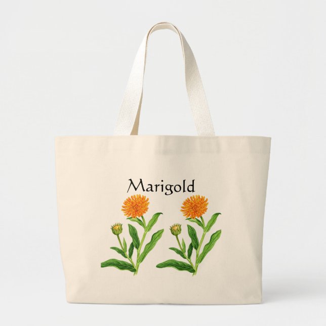 Herb Garden Series - Marigold Jumbo Stoffbeutel (Vorne)