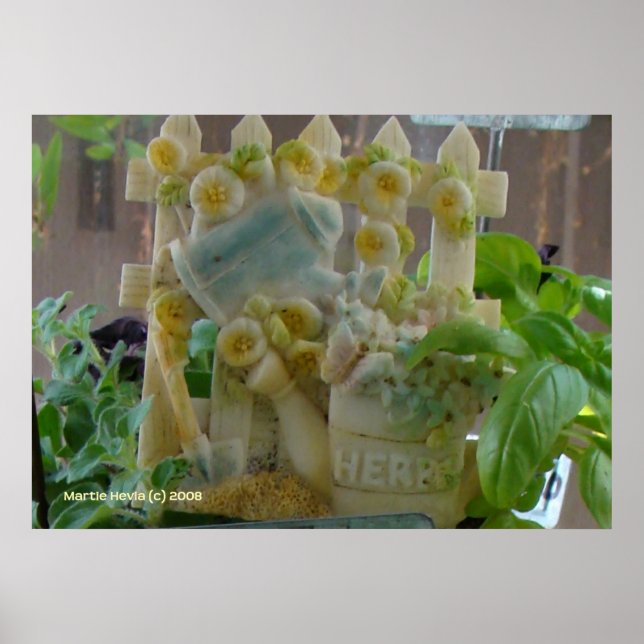 Herb Garden-Zeichen Poster (Vorne)