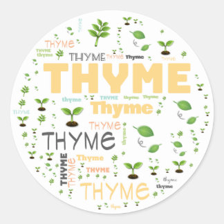 HERB MOT ÉTIQUETTE THYME ÉTIQUETTE