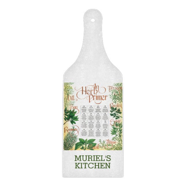 Herb-Primer-Schneidboard Schneidebrett (Vorderseite)