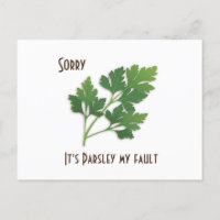 Herb Pun, Entschuldigung, es ist Petersilie meine 