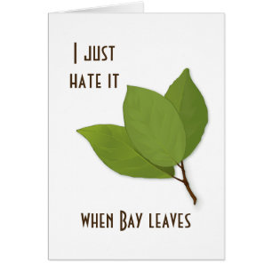 Herb Pun, i Hate It When Bay Leaves