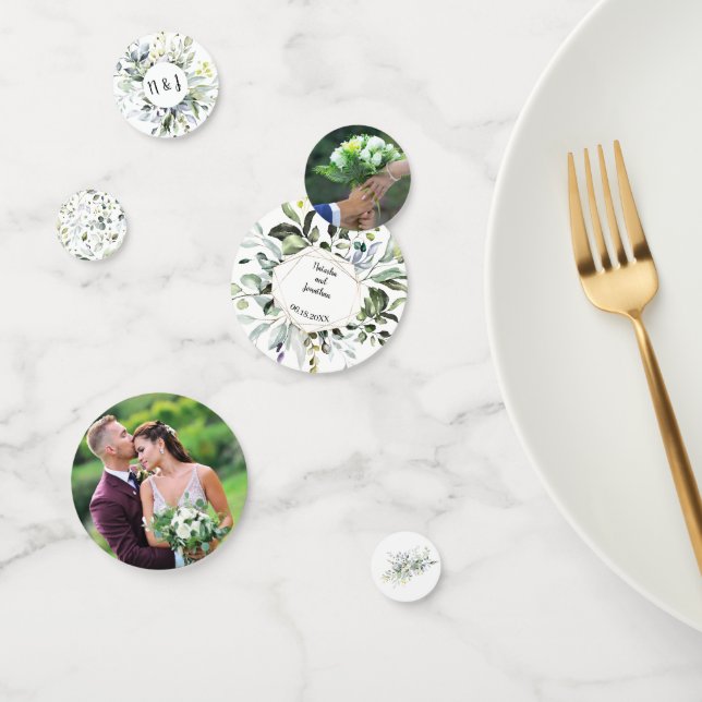 Herbal und Grüne Hochzeitsempfehlung Confetti Konfetti (Gruppe)