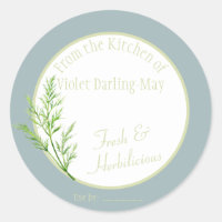 Herbe Dill Fraîche - Étiquette de cuisine maison