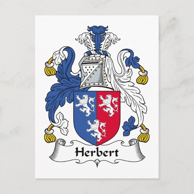 Herbert Familienwappen Postkarte (Vorderseite)