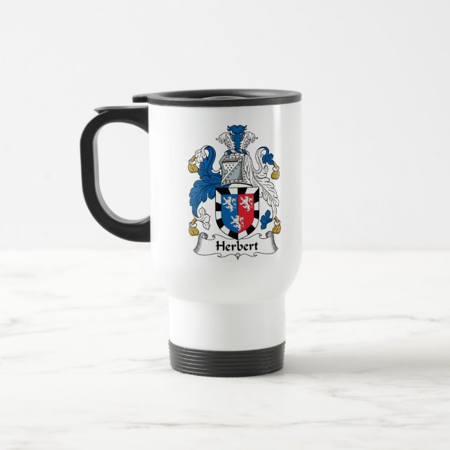 Herbert-Familienwappen Reisebecher (Links)
