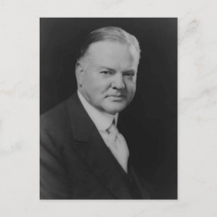Herbert Hoover 31. Präsident Postkarte