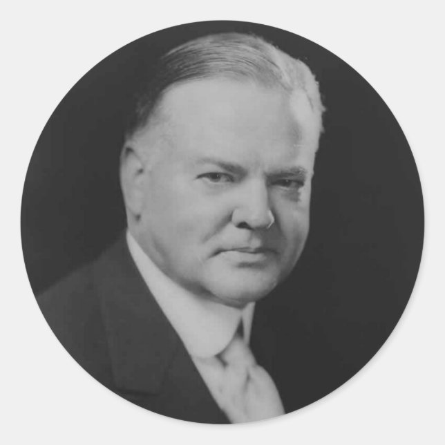 Herbert Hoover 31 Runder Aufkleber (Vorderseite)