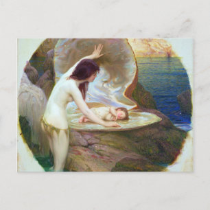 Herbert James Draper - A Water Baby 1900 Postkarte