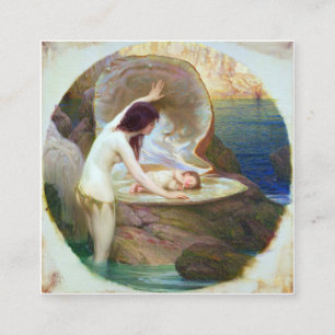 Herbert James Draper - A Water Baby 1900 Quadratische Visitenkarte