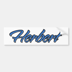 Herbert Name blue Aufkleber Sticker Autoaufkleber