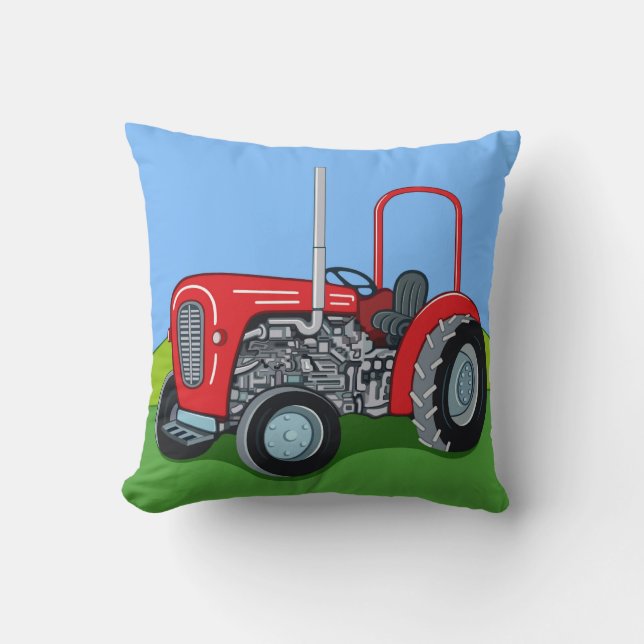Herbert the Tractor Kissen (Vorderseite)