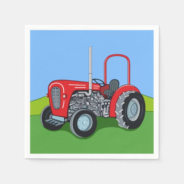 Herbert the Tractor Serviette (Vorderseite)
