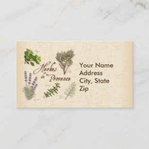 Herbes de Provence Business Card Visitenkarte