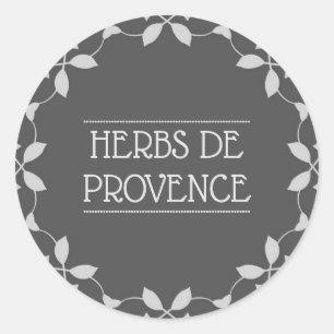 Herbes De Provence Étiquette de jarre d'épices