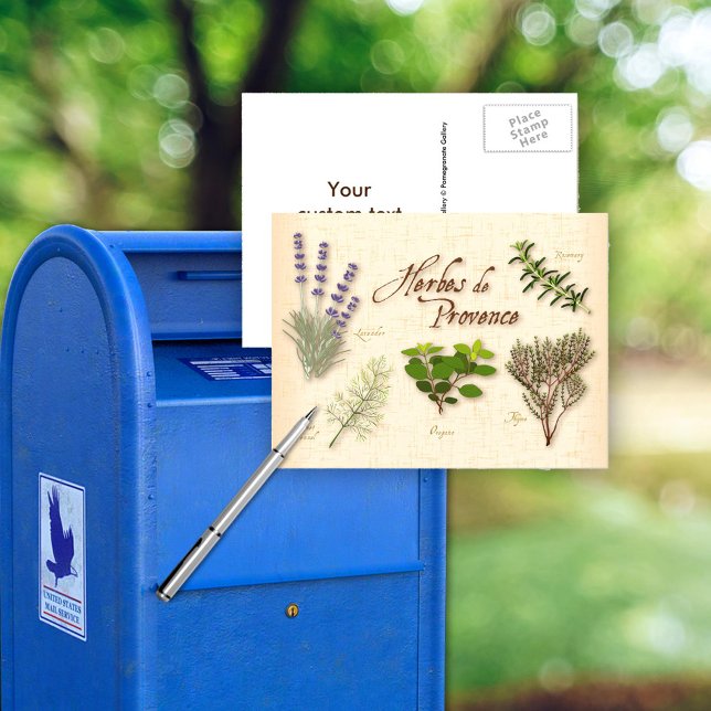 Herbes de Provence Postcard Postkarte (Customize your Herb de Provence postcard!)