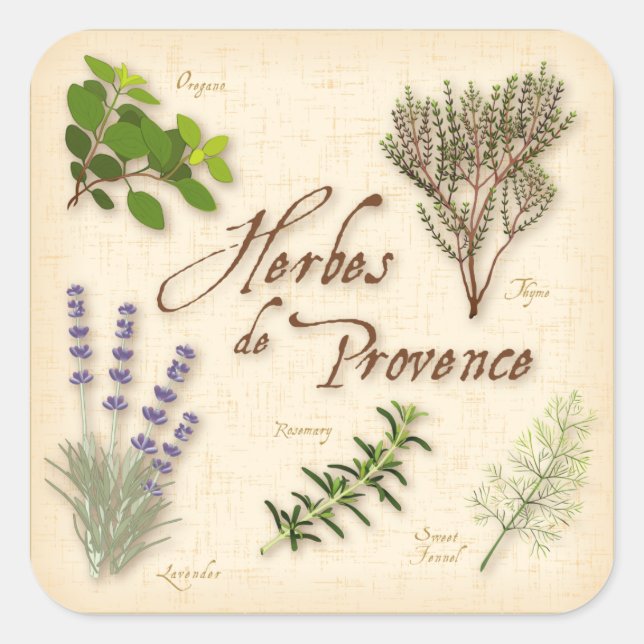 Herbes de Provence Stickers (Vorderseite)