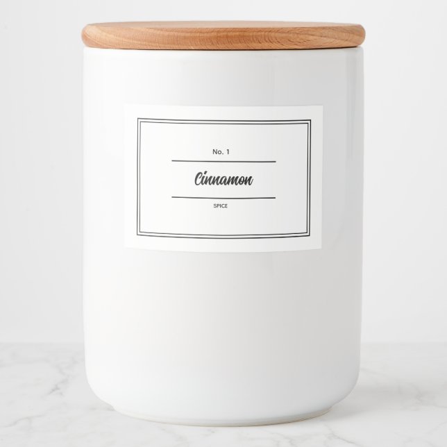 Herbes Et Épices Étiquette Jar (Devant)