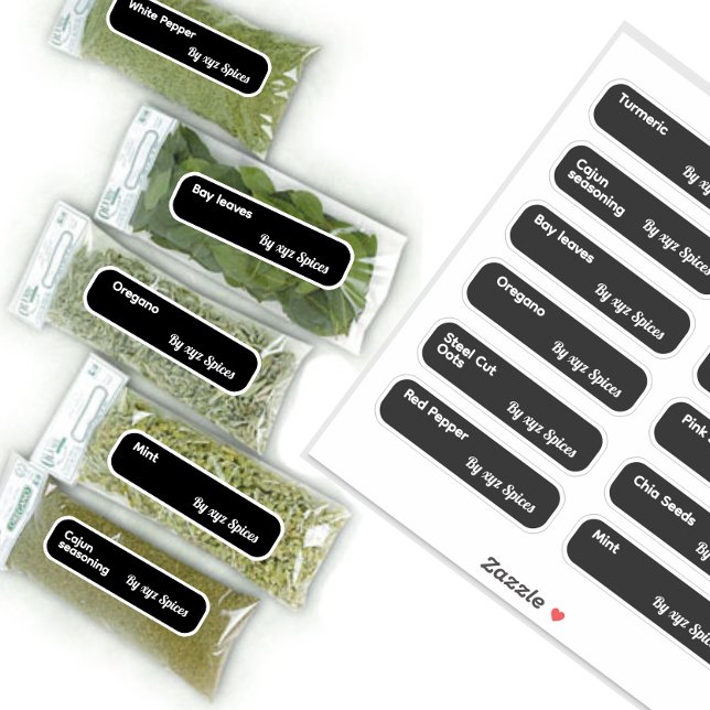 Herbes et épices minimaux Étiquettes de marque (Créateur téléchargé)