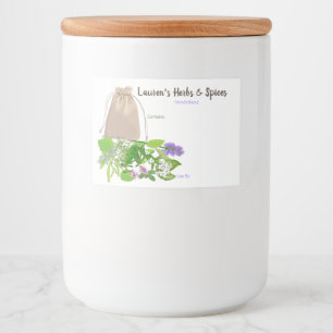 Herbes et épices personnalisables Étiquettes