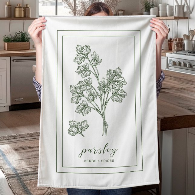Herbes et épices Plante persil vert serviette de c (Créateur téléchargé)