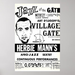 Herbie Mann Jazzplakat - Comin' Home Baby Poster