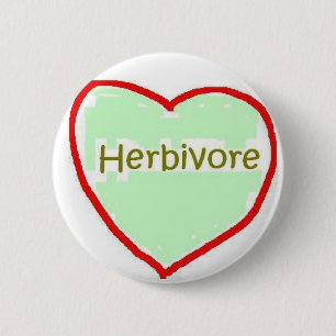 Herbivore-Herz-Knopf Button